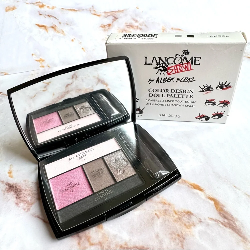 Lancome 203 Rose Coquette Eyeshadow Color Design Doll Palette Shadow and Liner